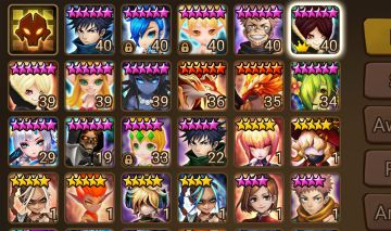 Compte Summoners War EU, 60+ Nat5, 5x Nat5 LD, Compte De 2016, Prêt à Jouer