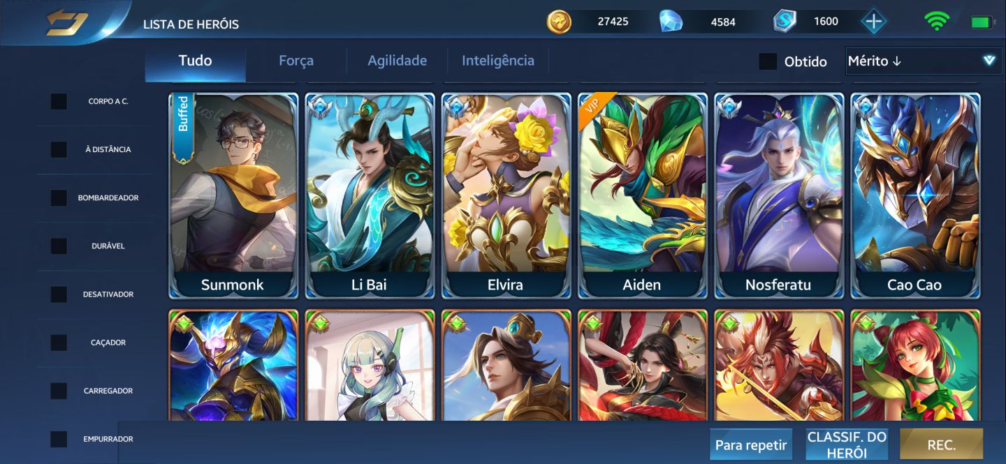 CONTA HEROES EVOLVED HIGH-END | LVL 92 | 375 SKINS | 134 HERÓIS | WINRATE ALTO