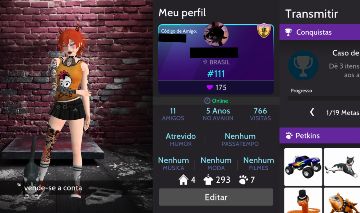 CONTA FEMININA NIVEL 18 AVAKIN LIFE (PROMOÇÃO)