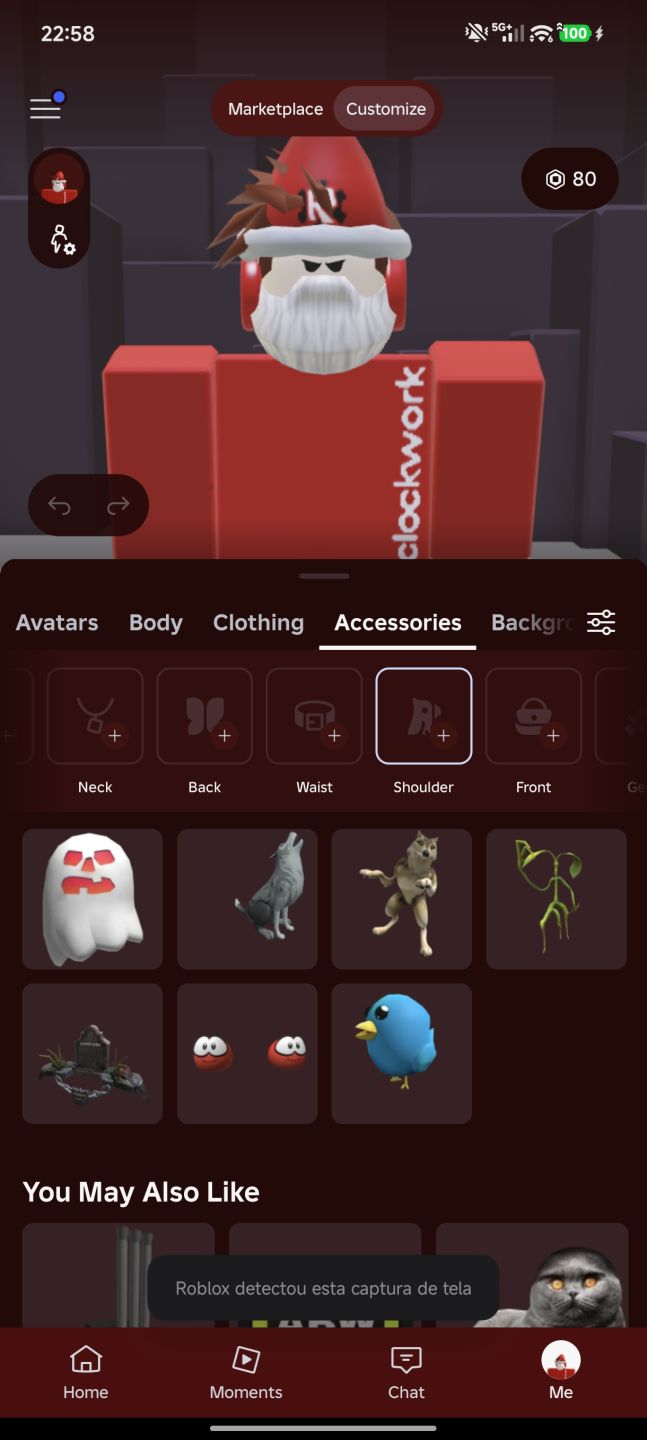Conta de Roblox com redclockwork