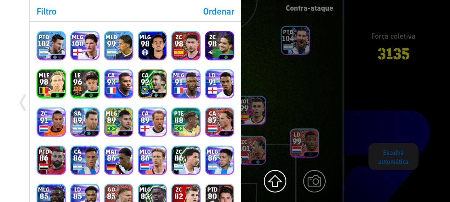 Conta Efootball promissora com pack da Holanda