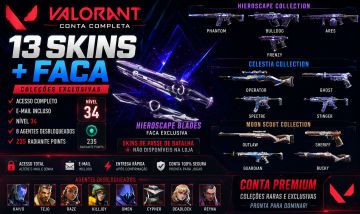CONTA VALORANT | Hieroscape Blades + Celestia Operator