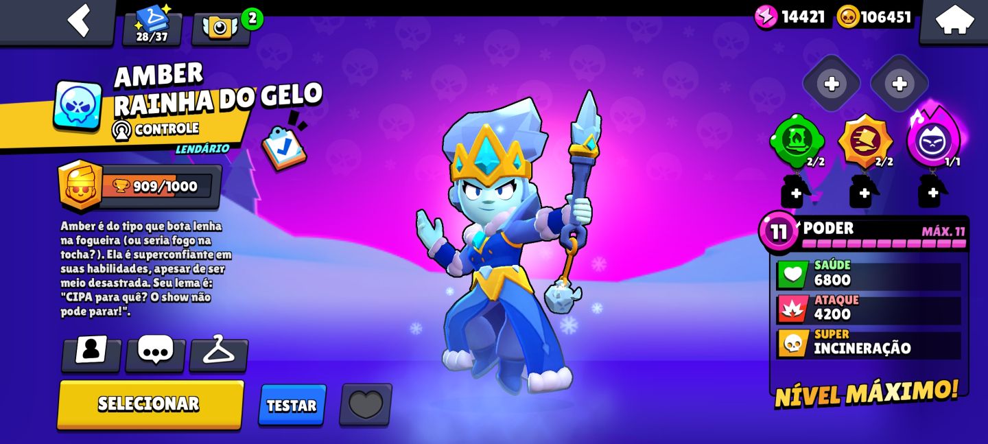 CONTA BRAWL STARS FULL 11 + SKINS RARAS E TODAS HIPERCARGAS