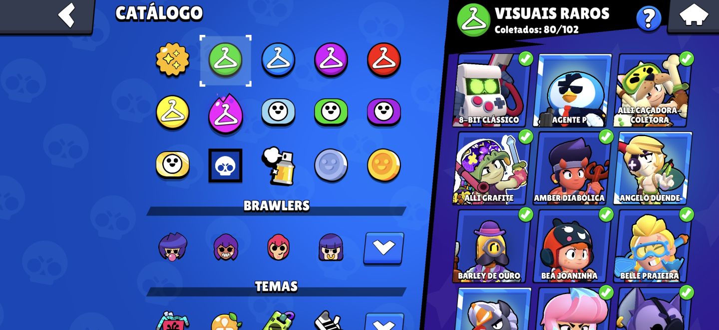 Conta 104 Brawlers + 345 Skins + 44Mil Troféus + Recursos