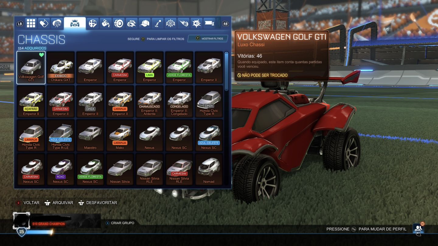 CONTA ROCKET LEAGUE TAGS GC E TURBINADA DE ITENS RAROS, OPORTUNIDADE PREÇO BOM!