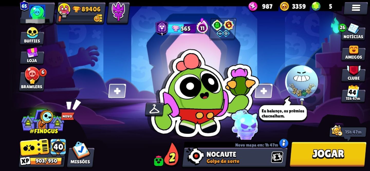 Brawl 89k de troféus com muitas skins raras e upadas!!