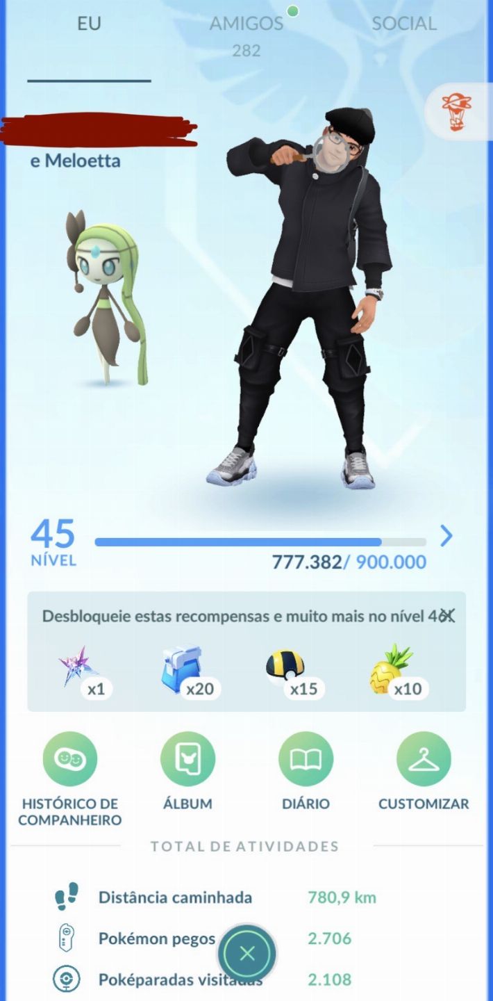 Conta Pokémon Go Level 46 - 2016 | 10 LENDÁRIOS
