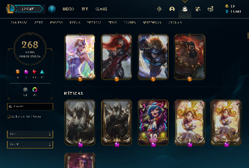 Compte League Of Legends – Level 616 – MMR Emerald IV – OTP Veigar 2.5M – 323 Skins
