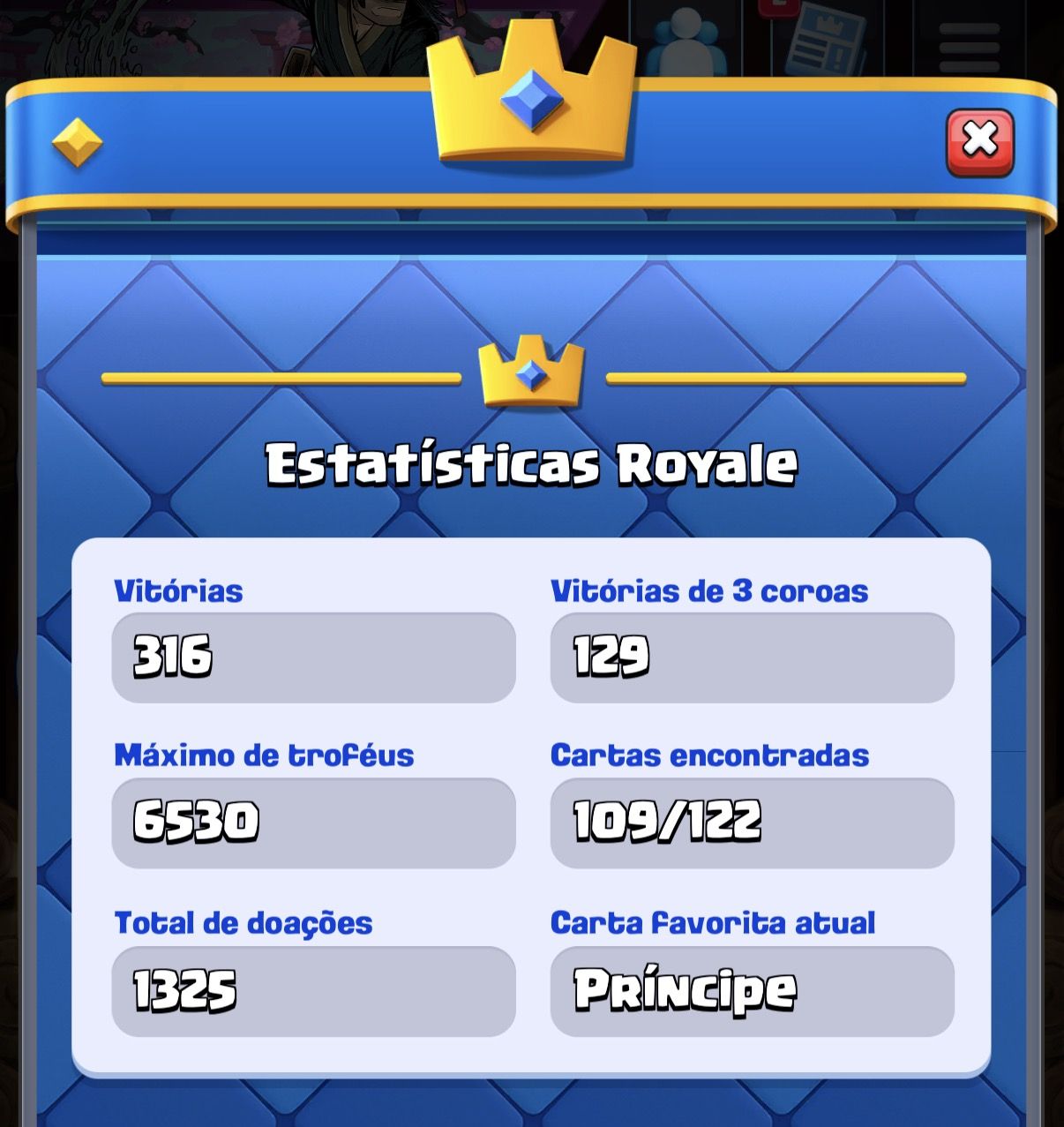 CONTA CLASH ROYALE (UPADA A MÃO)
