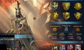 Conta Top (22,5m PP) 7 Miticos, 241 Lendarios, 30 Lendarios VOID