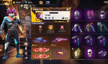 Conta de free fire gemada com barbinha punho bandeirao angelical prime 8 maniaco