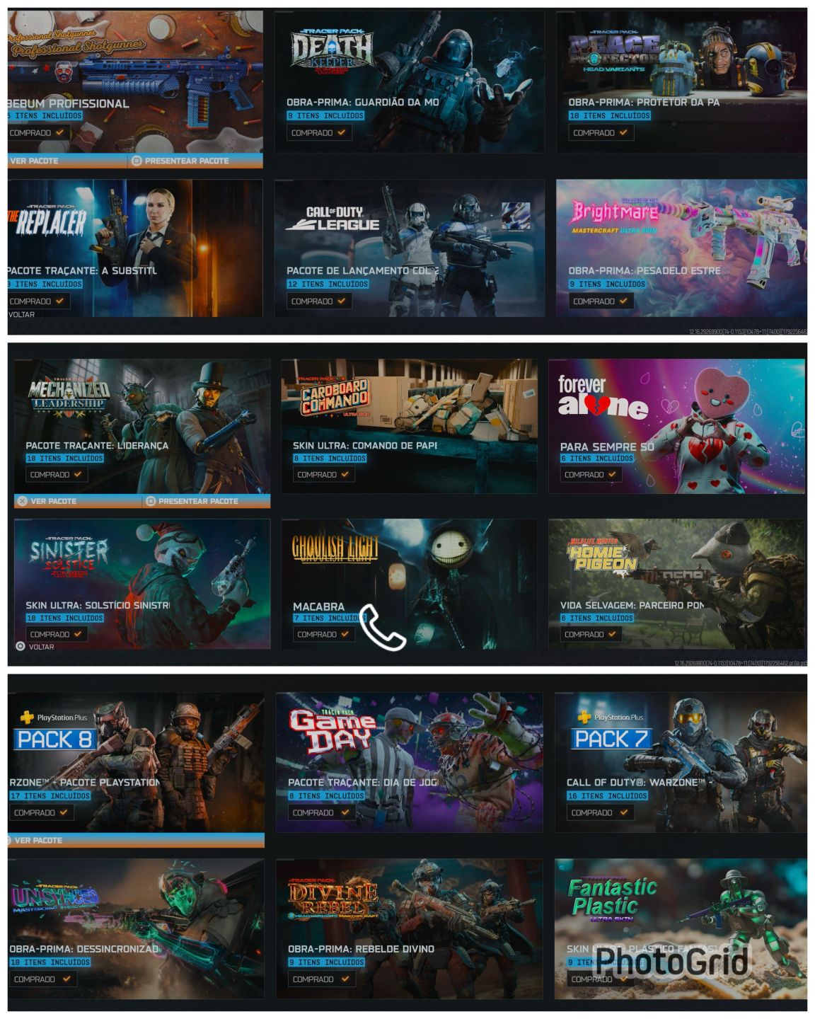 CONTA WARZONE LV 1000 RARA E COMPLETA