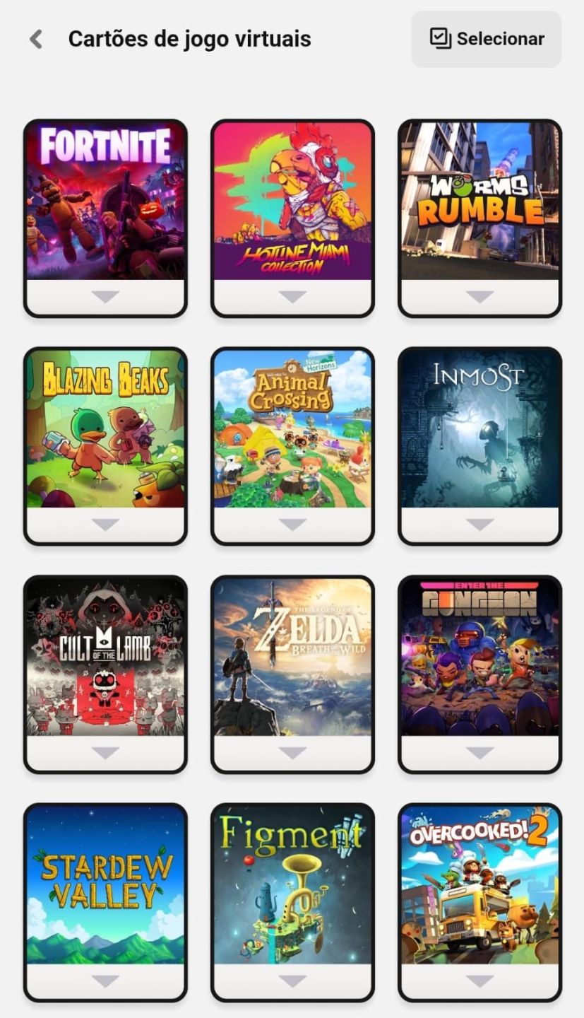 Conta nintendo com vários jogos, passo o email principal