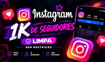 CONTA INSTAGRAM 1K SEGUIDORES | CONTA NOVA | ENTREGA RÁPIDA
