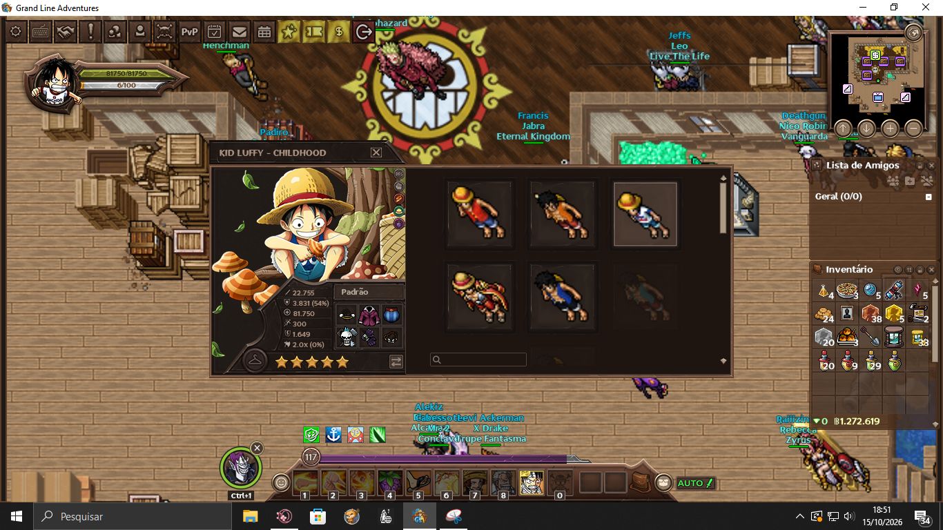 GRAND LINE ADVENTURES | 10.9K | 613 | 97 PERS | FULL +16 | 209 CHAVES | FOUNDER!