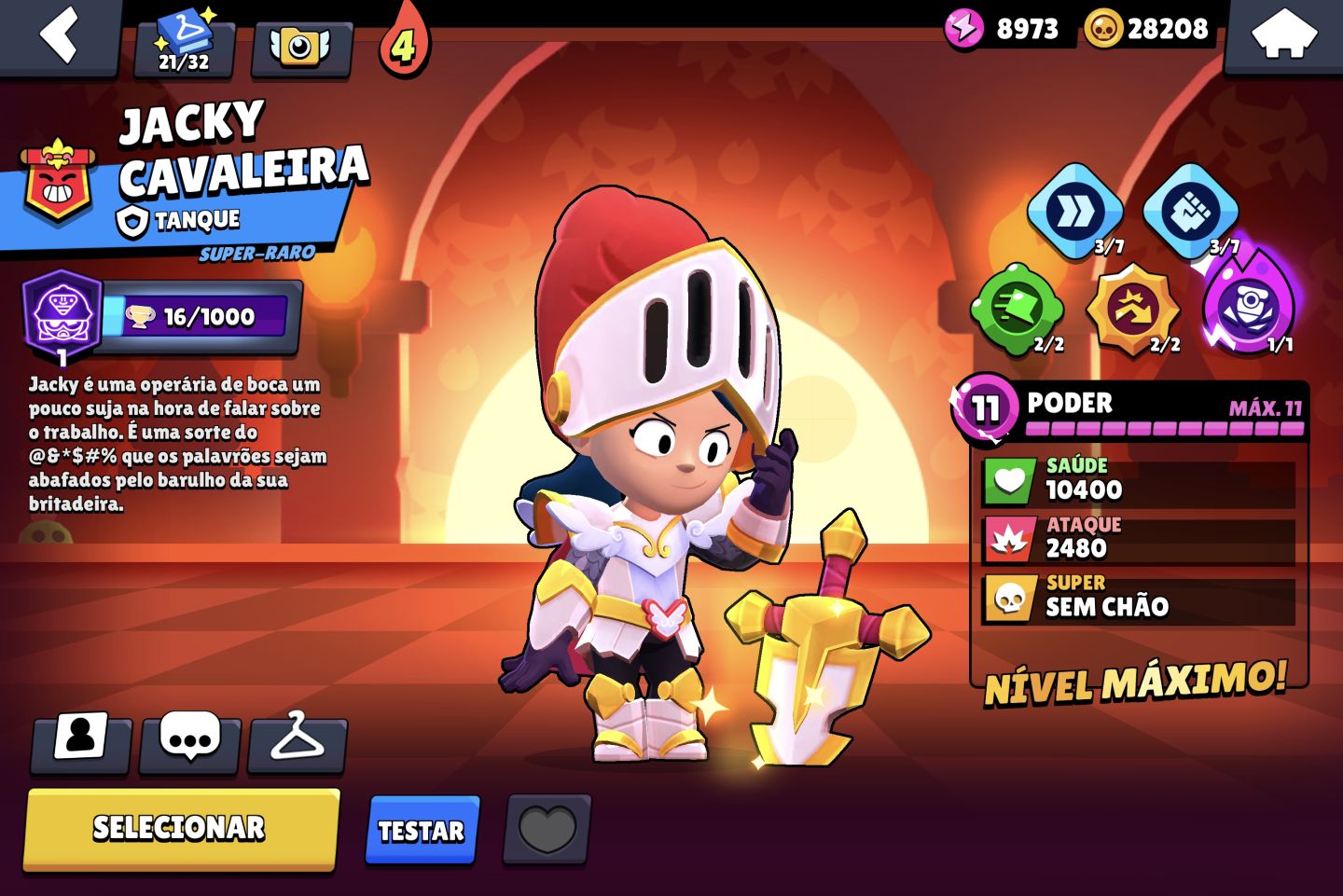 CONTA BRAWL STARS FULL LV11 HIPERCARGAS E BUFFIES / 105K TROFÉUS / 2 FRANK REI