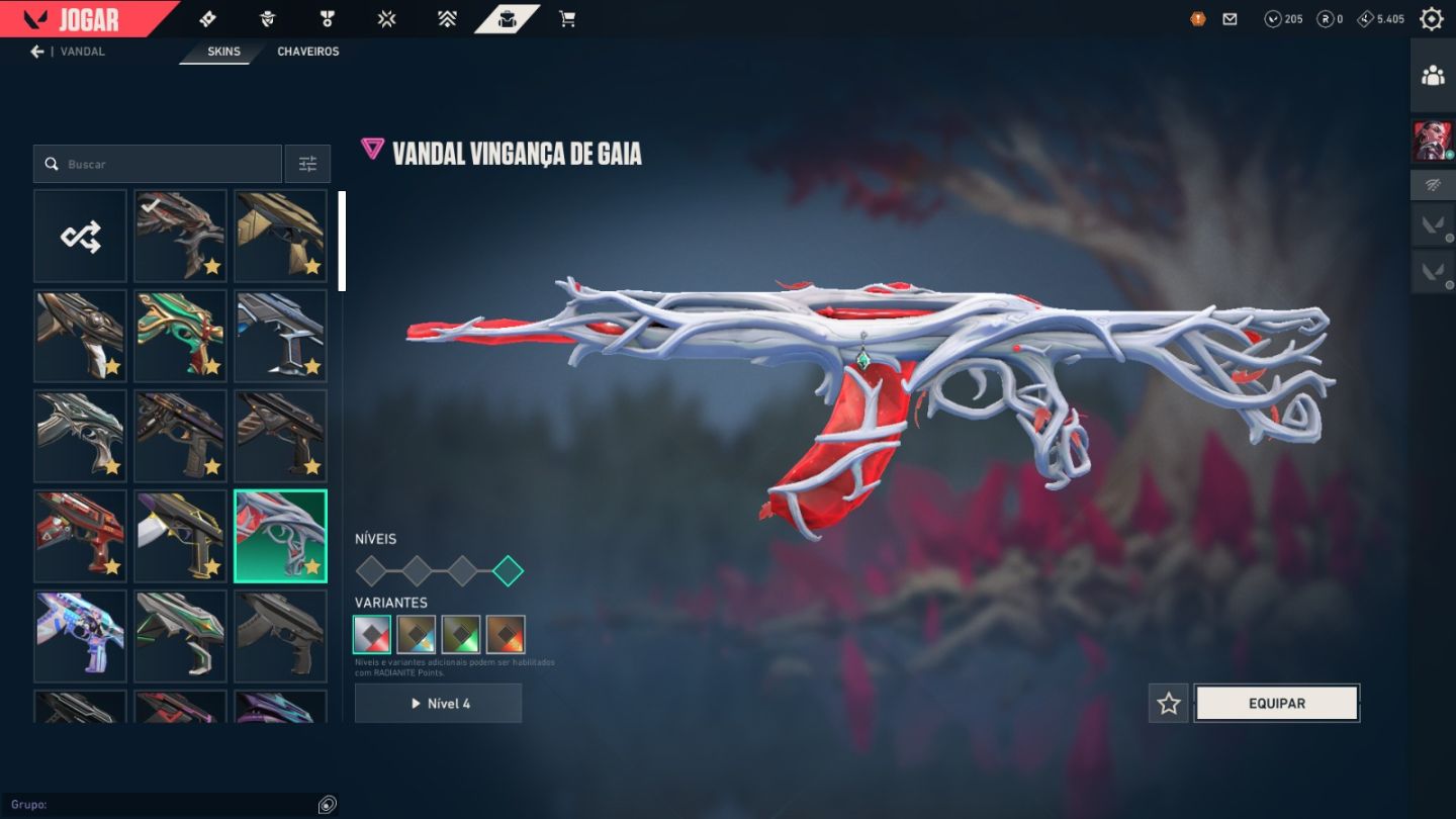 CONTA DE VALORANT COM MUITAS SKINS DE FACA + VANDAL + SHERIFF
