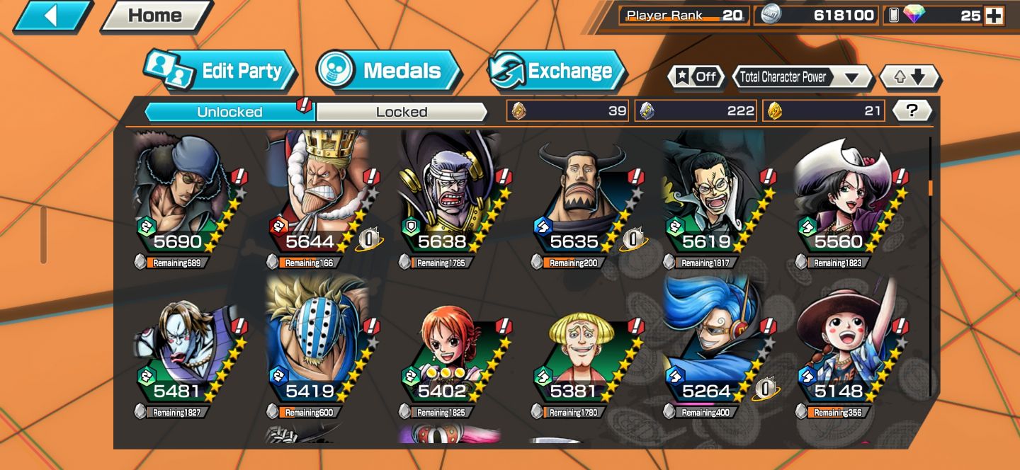Conta one piece Bounty Rush