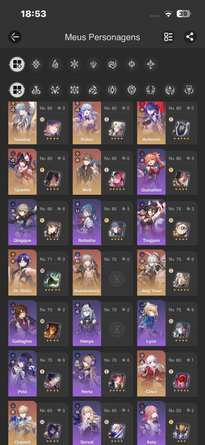 Conta de Genshin Ar 60