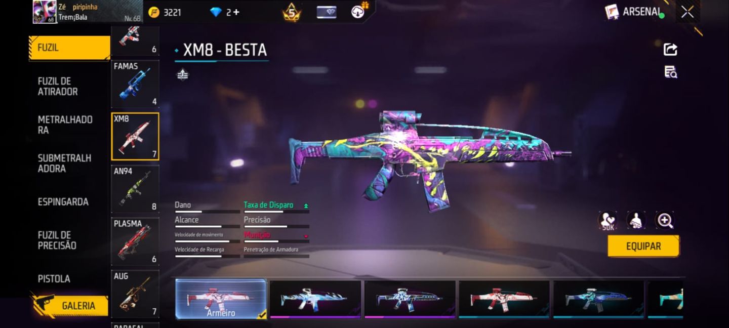 Conta FreeFire Rara (Preço Ngeociavél)