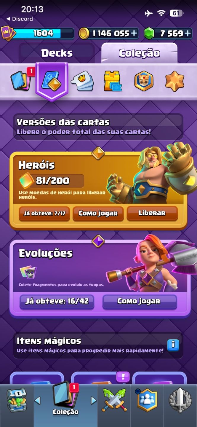 CLASH ROYALE | TORRE 16 | 12 CARTAS LVL 16 | 13.141 TROFÉUS | 7.559 GEMAS