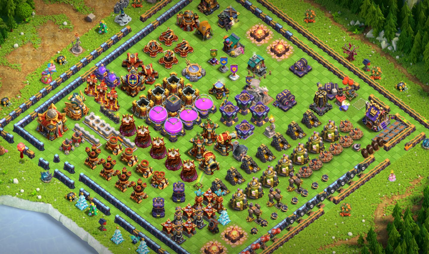 CONTA CLASH OF CLANS CV16 DEFESA FULL, EQUIP E HEROIS BEM UPADOS