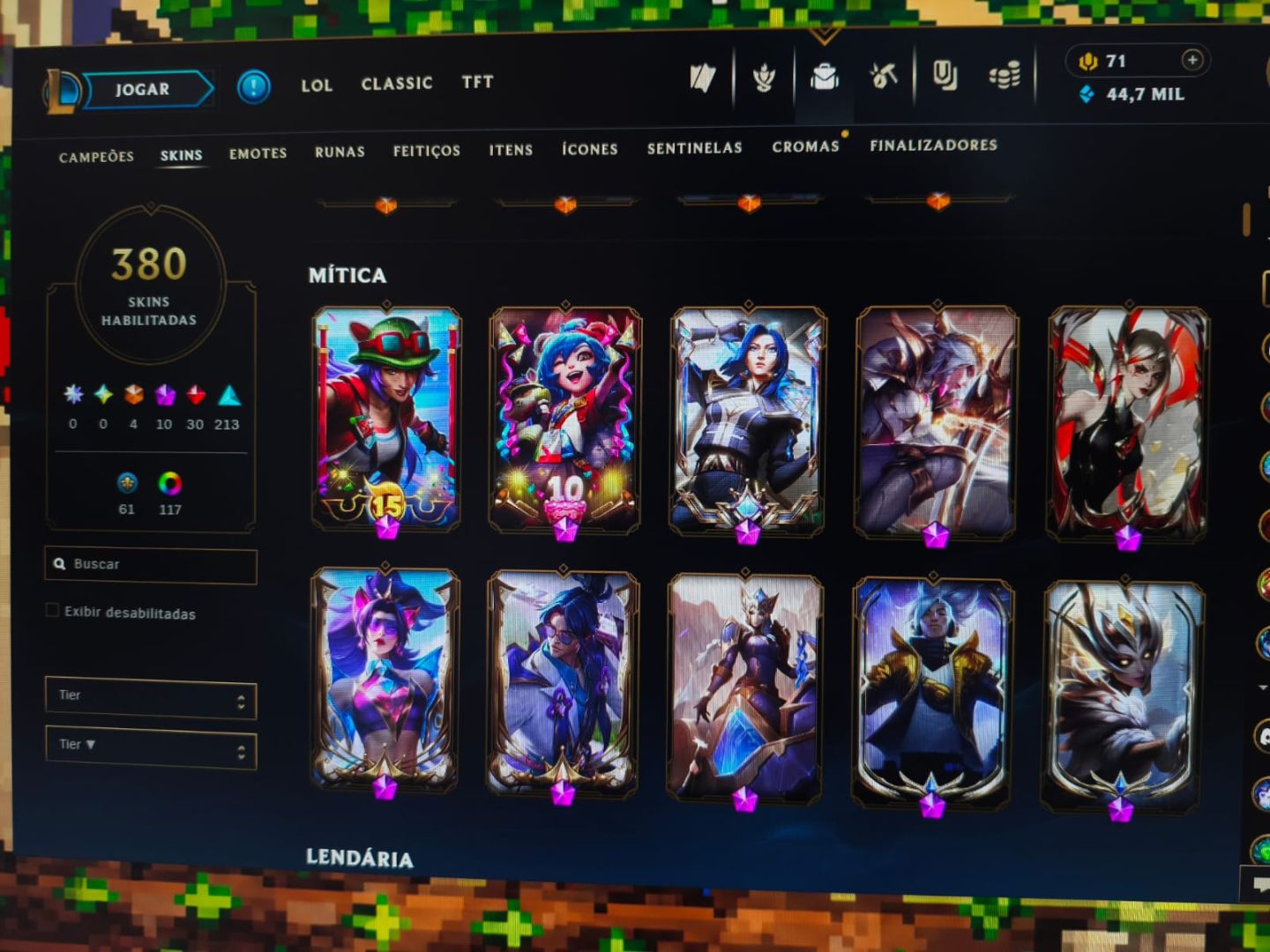 Conta VALORANT e LOL com 380 SKINS e CHAMPIONS
