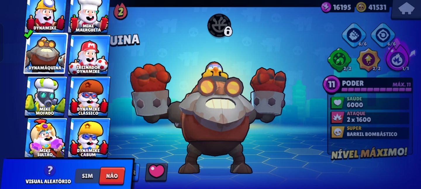 CONTA BRAWL STARS com 57k de troféu,com muitas skin raras e exclusiva
