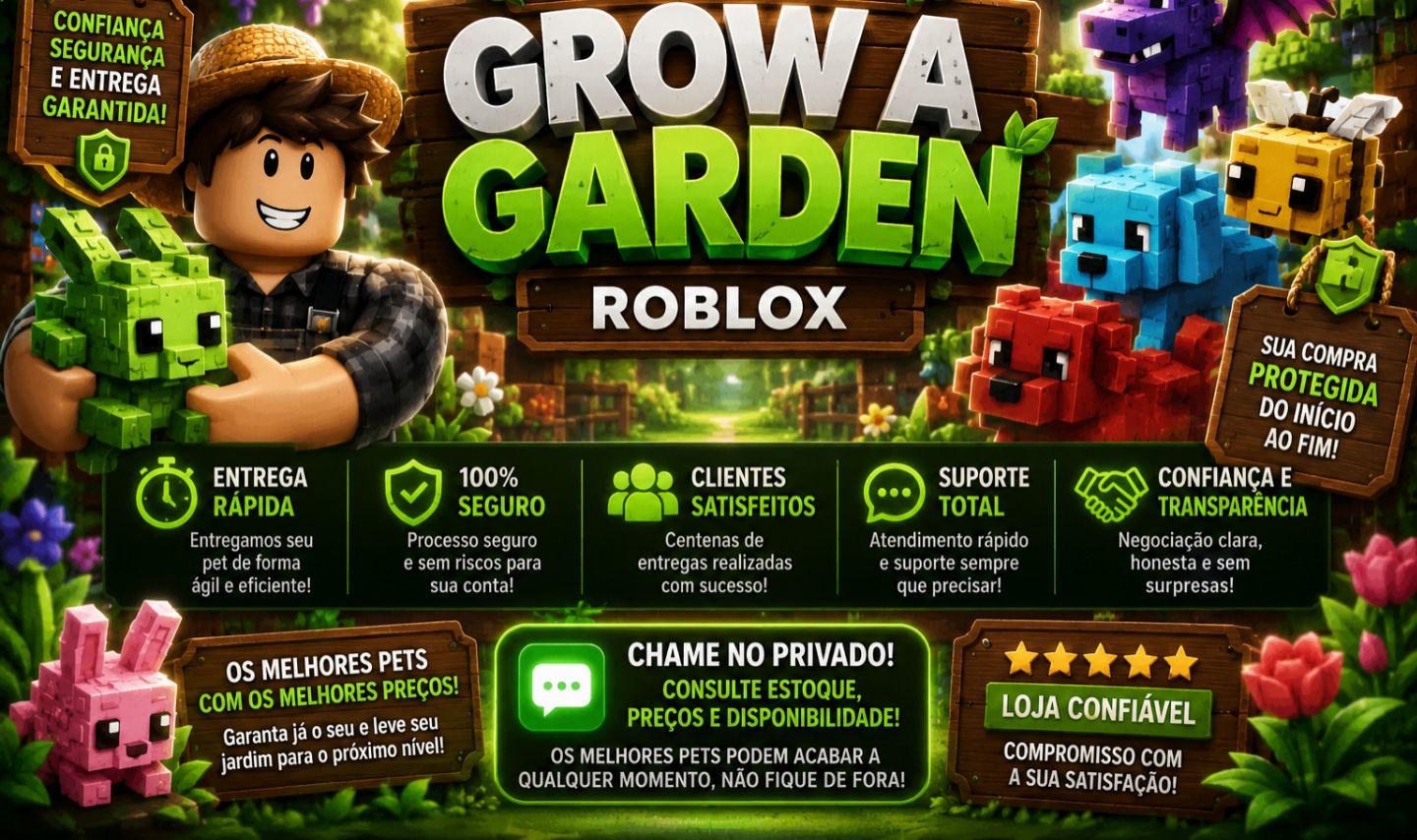 Pet's Raros para Grow a Garden | 100% Seguro