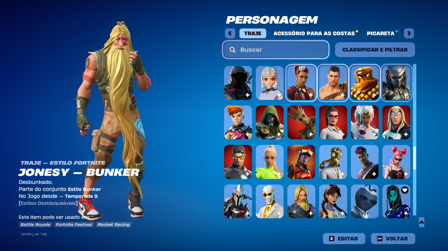 CONTA EPIC DE FORTNITE COM DIVERSOS PASSES + SALVE O MUNDO (V-bucks INFINITO)