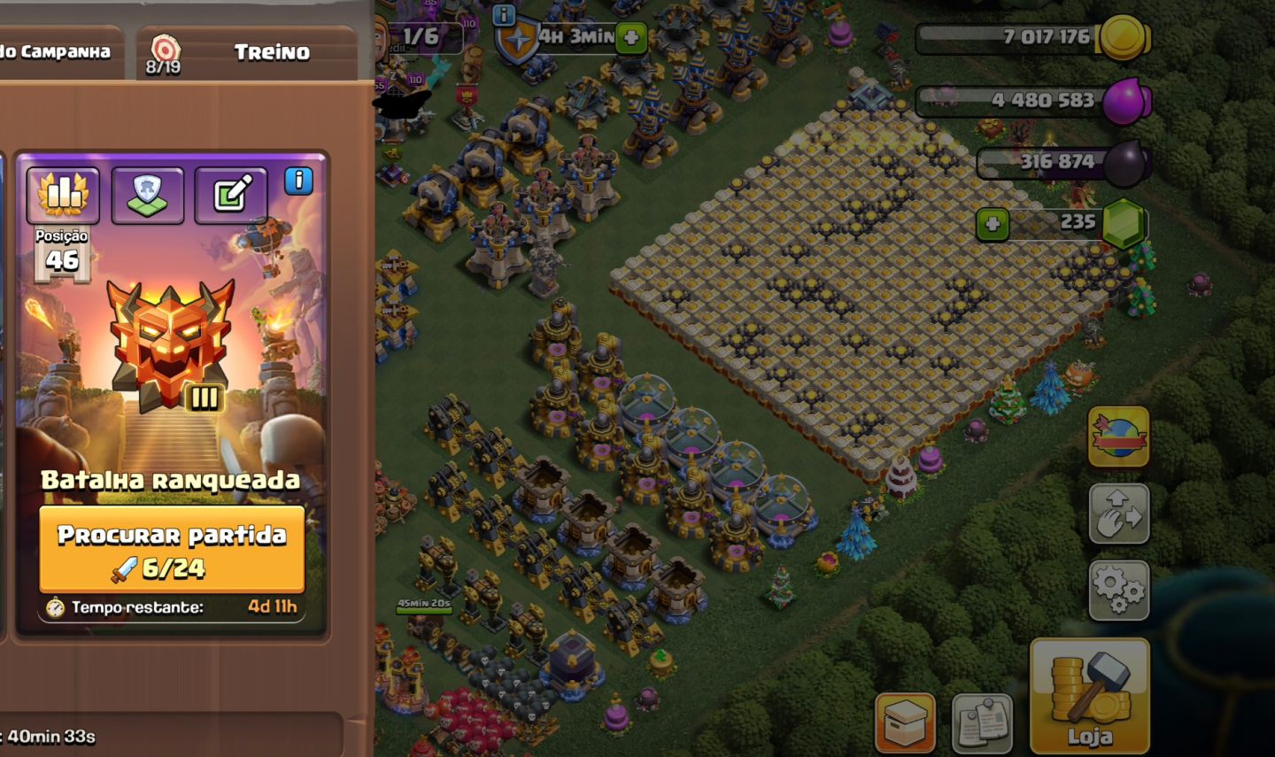 CoC CV18 95% FULL + Conta de Clash Royale Recheada com 12030 Troféus! OFERTAS ON