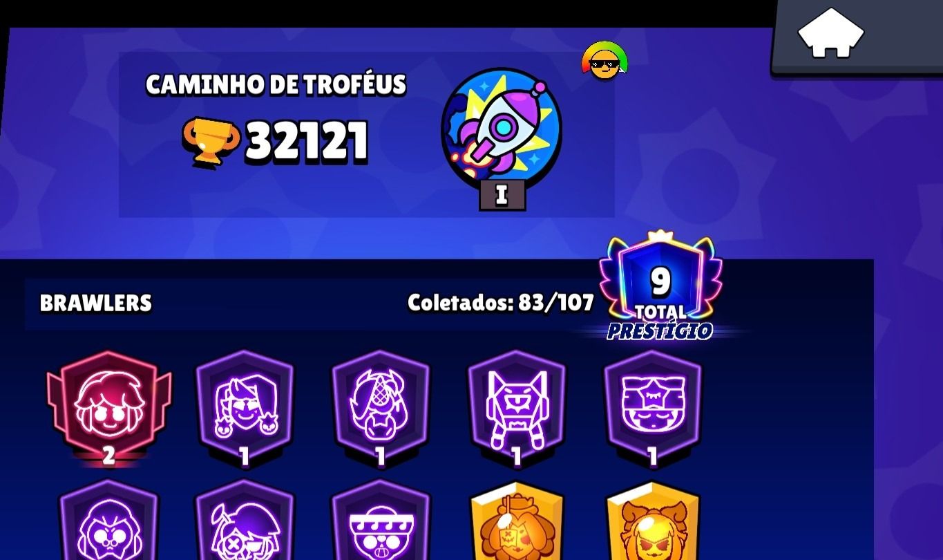 Conta Brawl Stars Smurf (4 passes completos e skins)