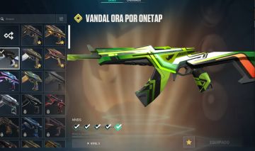 Conta valorant com varias skins de vandal , faca , pacote heroi valoroso e passe