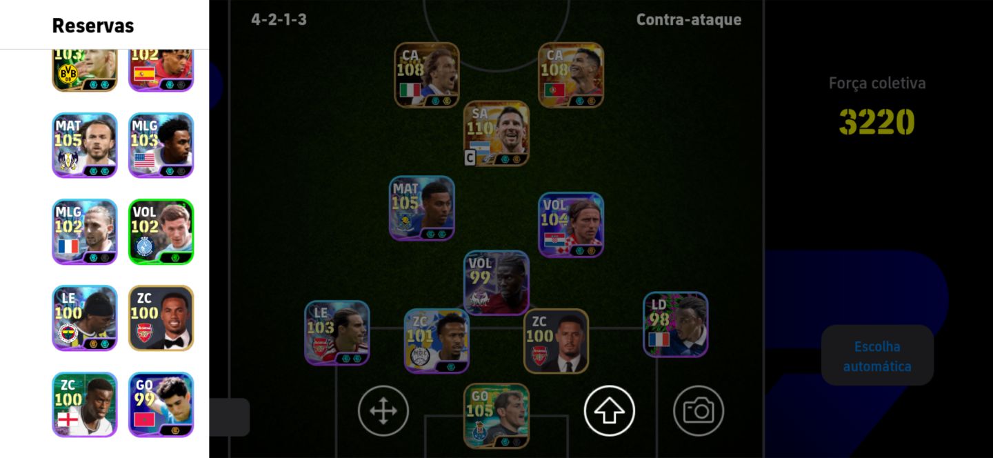 CONTA EFOOTBALL COM 3 BIG TIMES