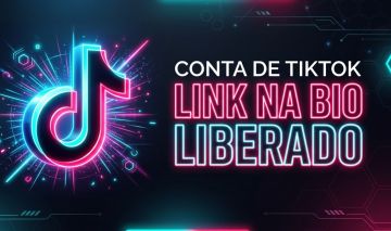 CONTA DE TIKTOK COM LINK NA BIO LIBERADO