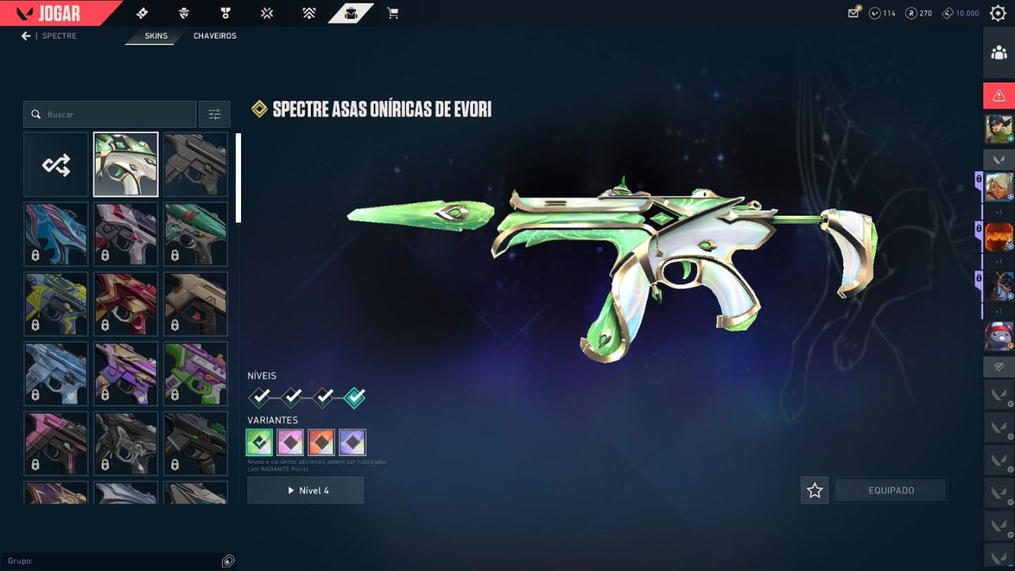CONTA BRABA COM DIVERSAS SKINS VALORANT