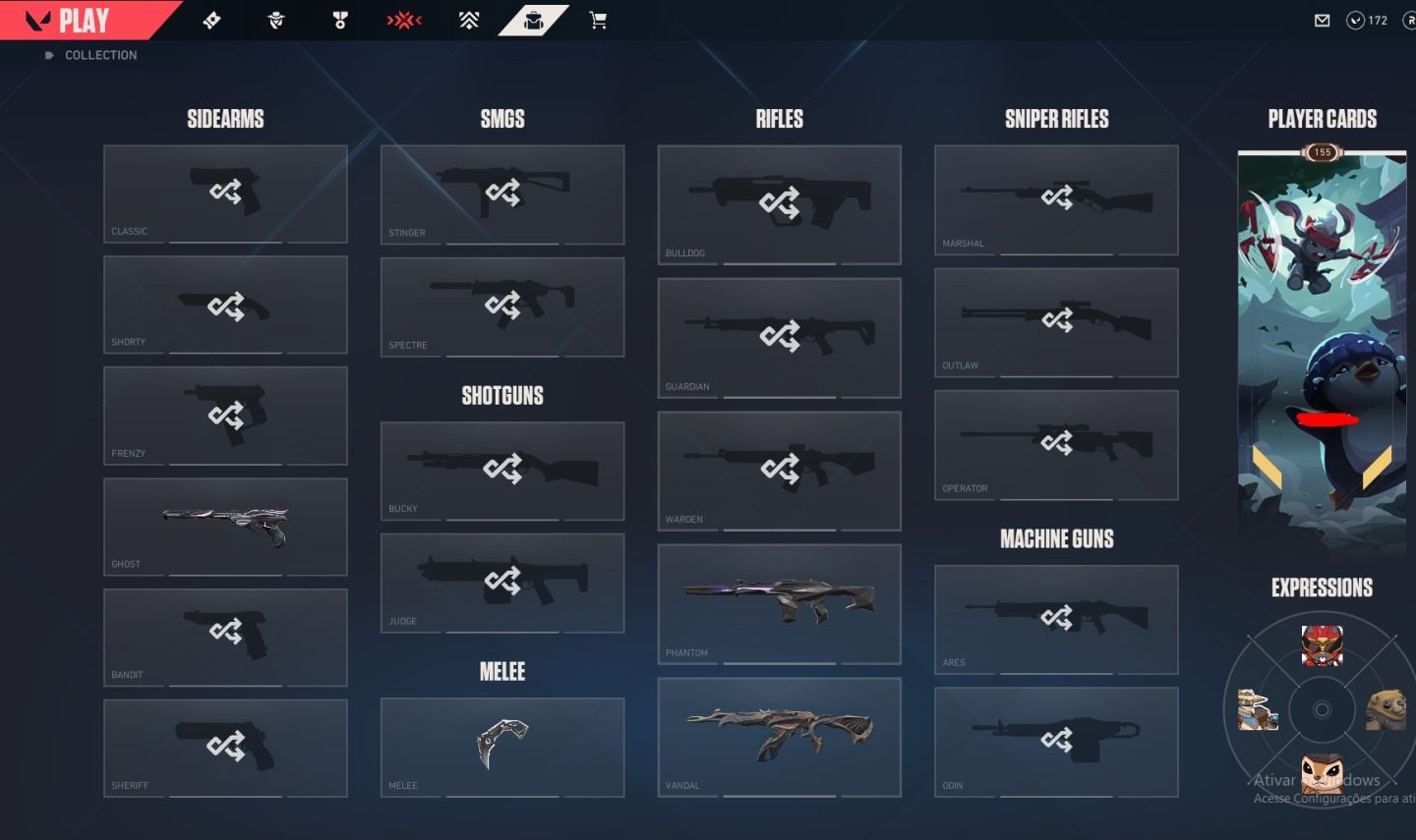 Conta Valorant Full Acesso | Lvl 155 | Vct 2025 Karambit