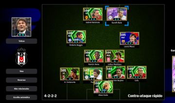 CONTA STEAM eFOOTBALL FORÇA 3244 | GARETH BALE 107, PATRICK VIEIRA 106, MESSI