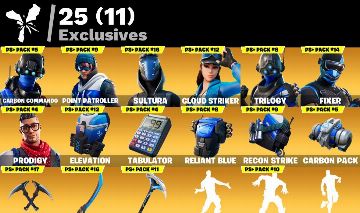 CONTA FORTNITE 29 skins | Carbon Commando | Point Patroller | Sultura | Cloud St