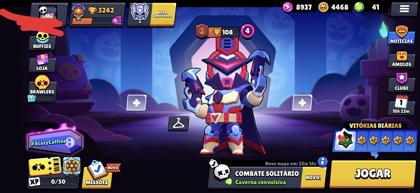 Conta de clash of clã CV 17 Clash R 11k troféu BRAWL STARS+ hay day