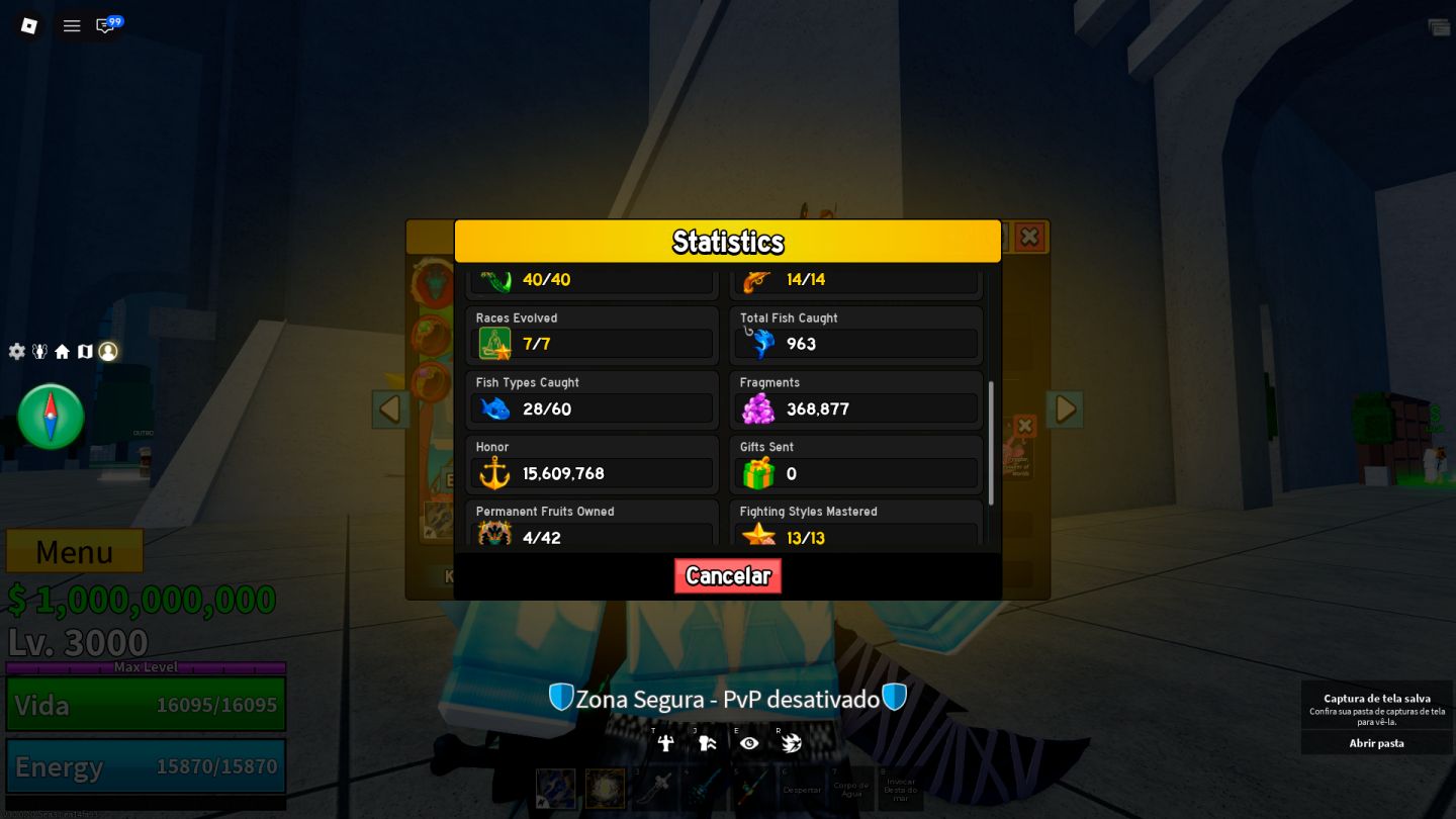 CONTA BLOX FRUITS FULL MAX | LEVEL 3000 | 30M BOUNTY | ITENS RAROS