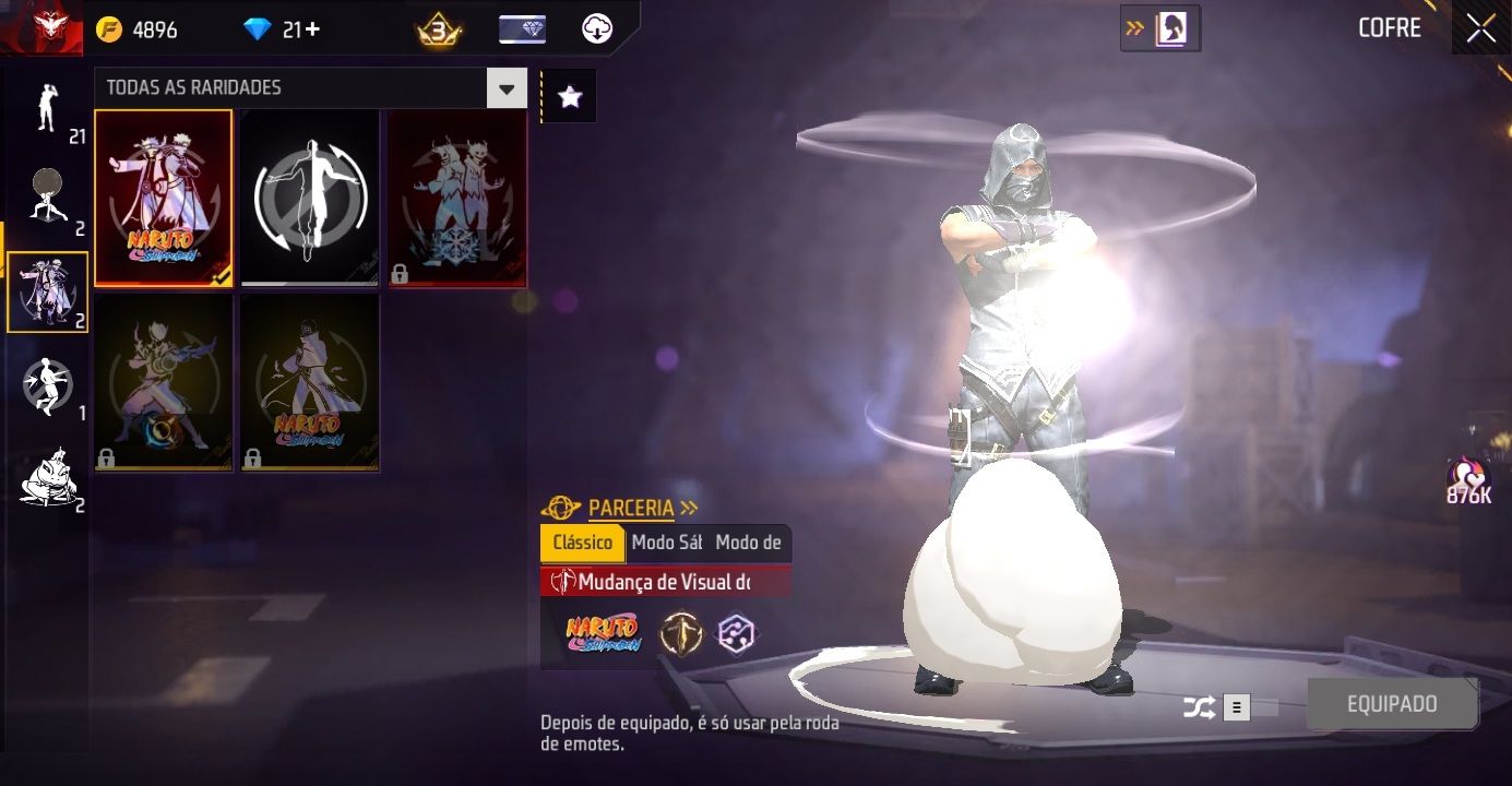 CONTA FULL ATT, NINJA PRETO, PARCERIA NARUTO TROCA NICK CORRA JÁ!!