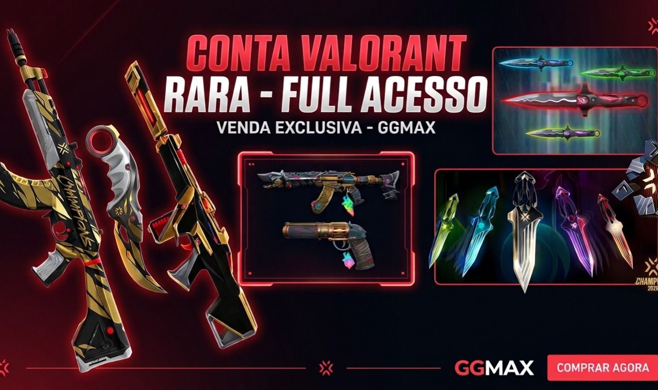 CONTA VALORANT TOP [X]SKINS PREMIUM+[X]VANDAL/PHANTOM/FACAS, ACESSO TOTAL (FA)