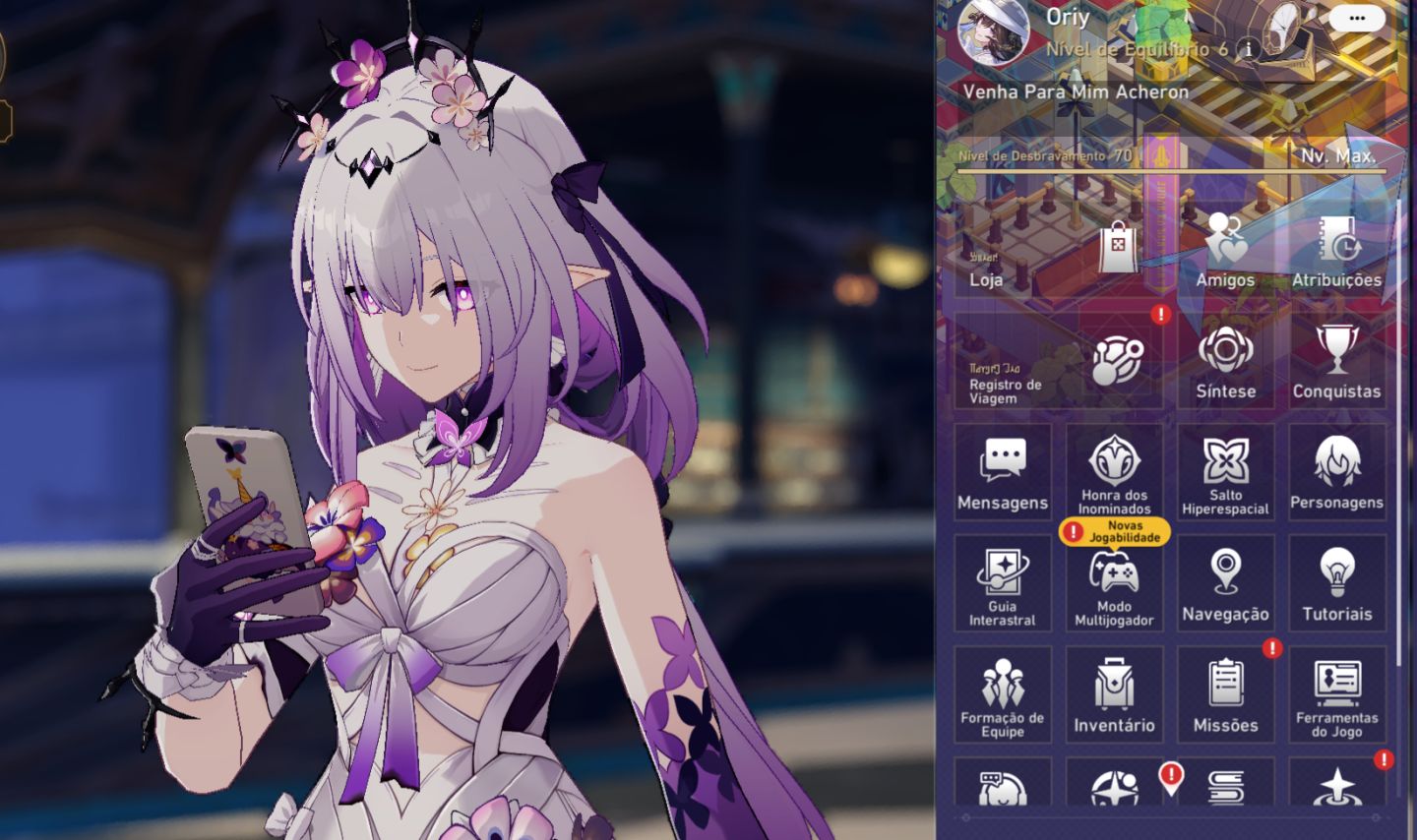 Conta Honkai Star Rail AR70 EndGame.