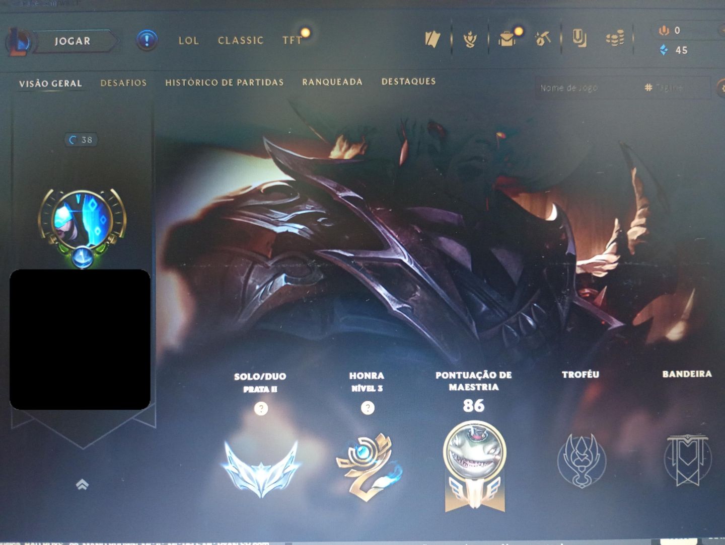 Conta LoL ulpadas a mão ouro, mmr alto pra sair rápido!!