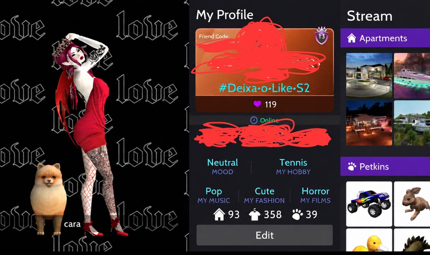 Conta Feminina Avakin Life - Exclusiva
