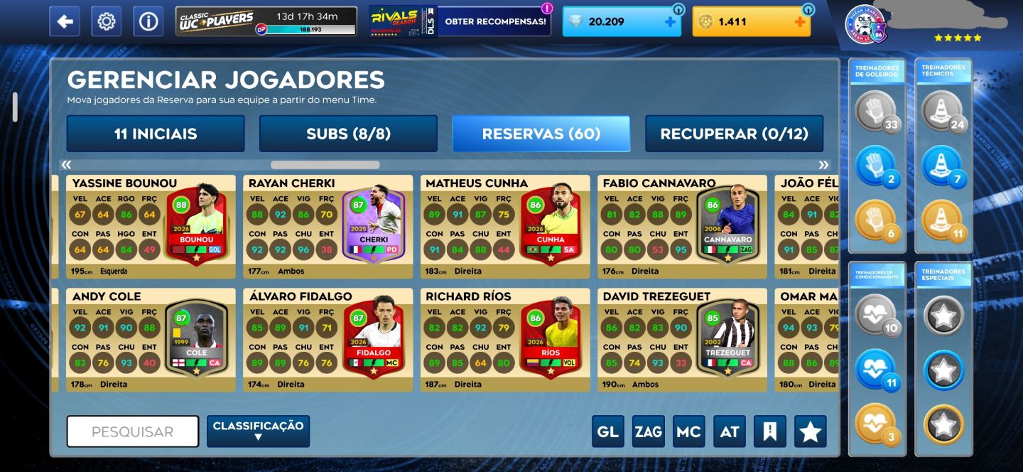 CONTA DE DREAM LEAGUE SOCCER 26 COM MUITOS DIAMANTES!!!