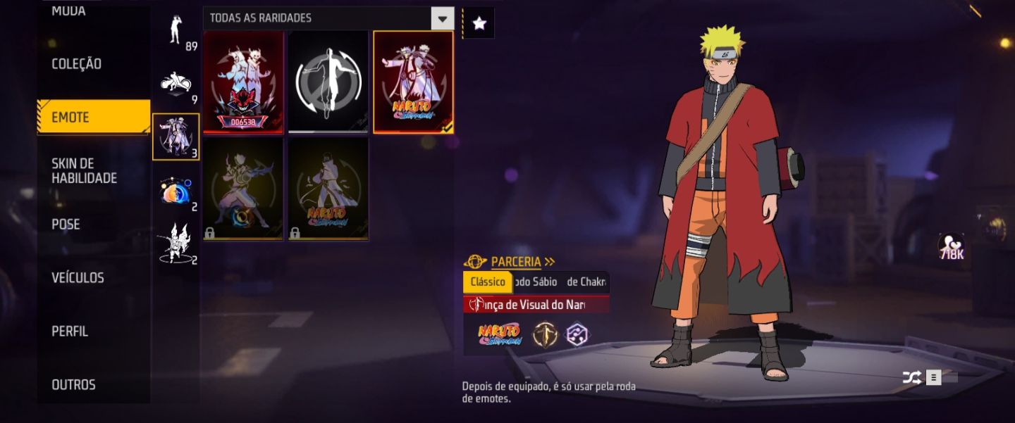Conta Free Fire muito rara e muito gemada. Valor negociável pra sair rápido!!