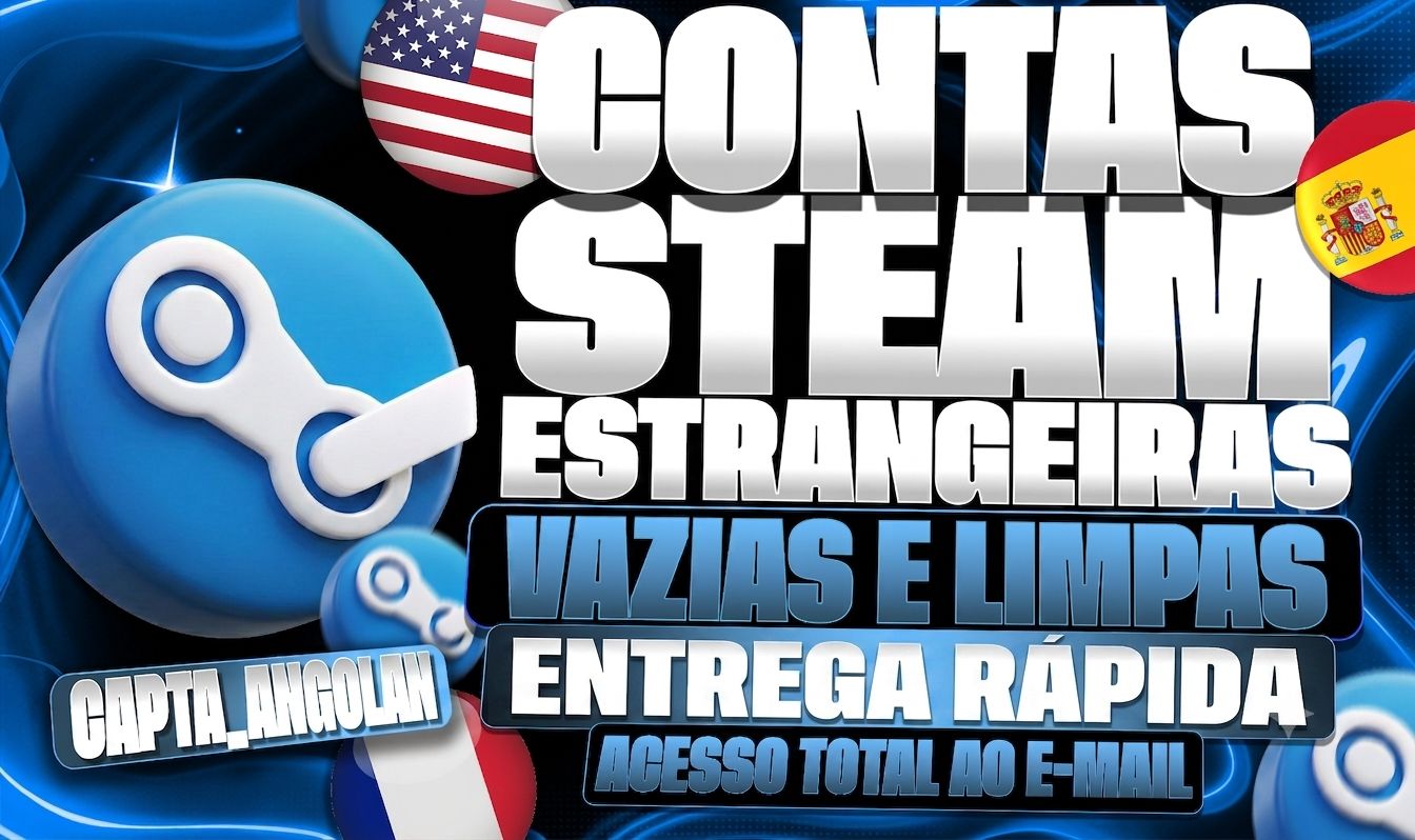 [CONTAS STEAM] ESTRANGEIRAS - BRASILEIRAS | CONTA SEGURA E PERMANENTE | ON-LINE
