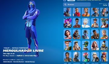 CONTA 234 skins> GALAXY,GLOW,MERGULHADOR LIVRE